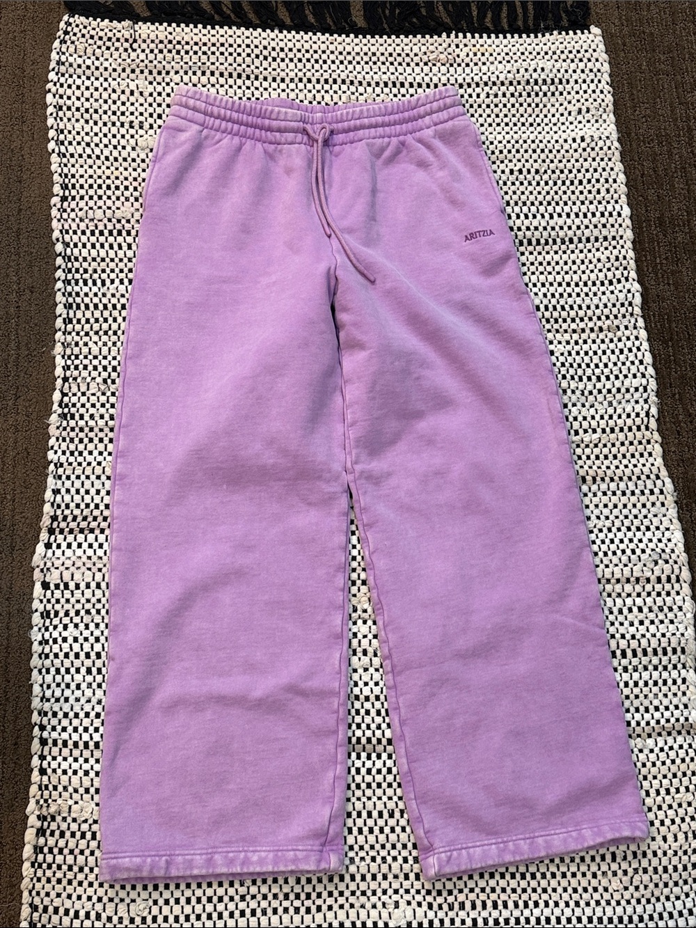 Aritzia washed purple sweatpants